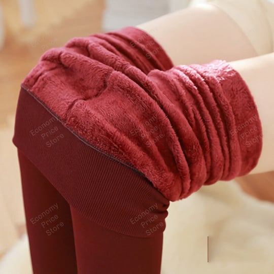 Cashmere Winter Warm Fleece Ladies Tights Free Size Women Leggings Knitted Velvet Stockings