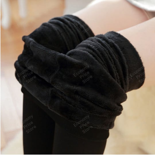 Cashmere Winter Warm Fleece Ladies Tights Free Size Women Leggings Knitted Velvet Stockings