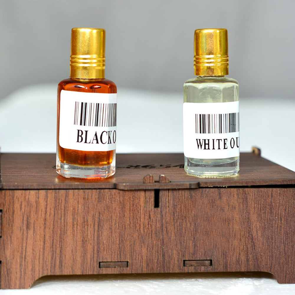 Black Oud and White Oud Attar