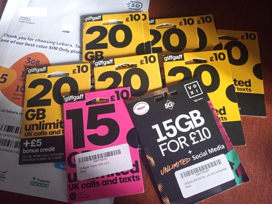 GiffGaff UK Sim Card in Pakistan For Tiktok Live