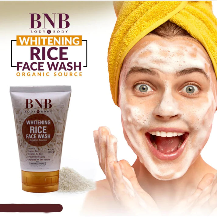 [Specially Eid Discount ] BNB Brightening Glow Kit Rice Scrub Face Wash + Mask (Pack Of 3) [100% Original Quality]