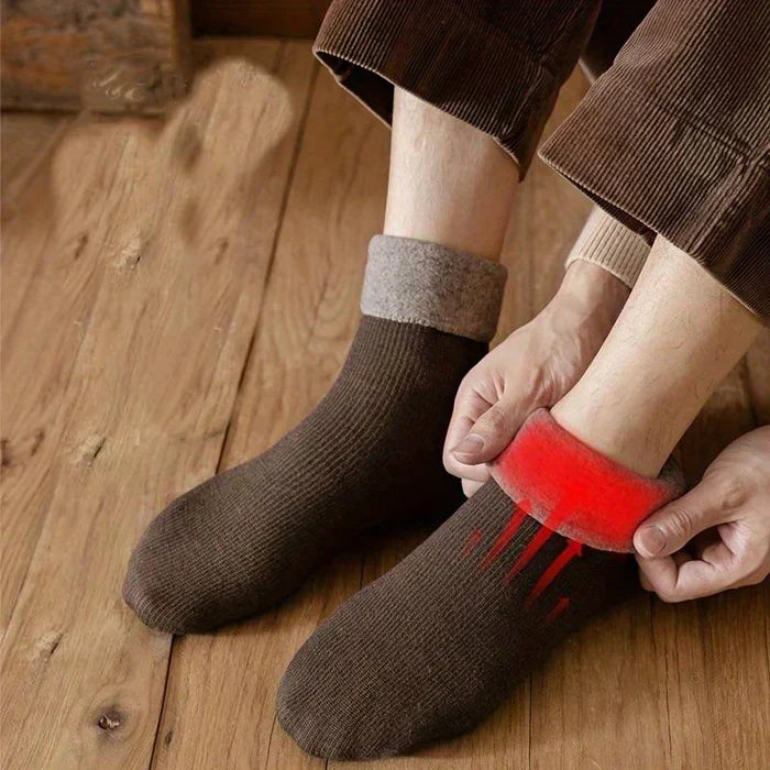 5 Pair Men's & Women Winter Soft Thick Warm Fleece Thermal Socks